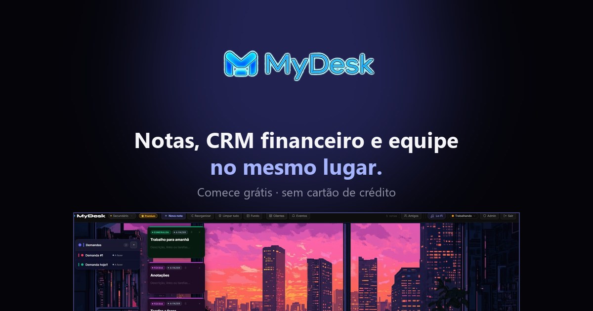 MyDesk — Notes, CRM & Team Workspace